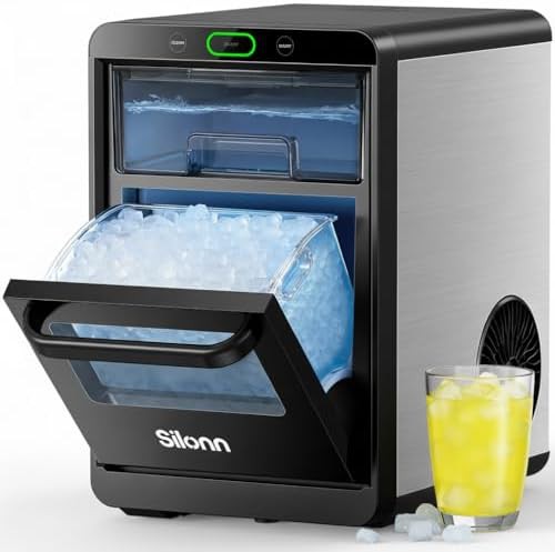 Nugget Ice Maker with Pull Out Tank