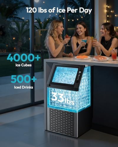 Undercounter cube ice maker with 33lb bin — photo 3