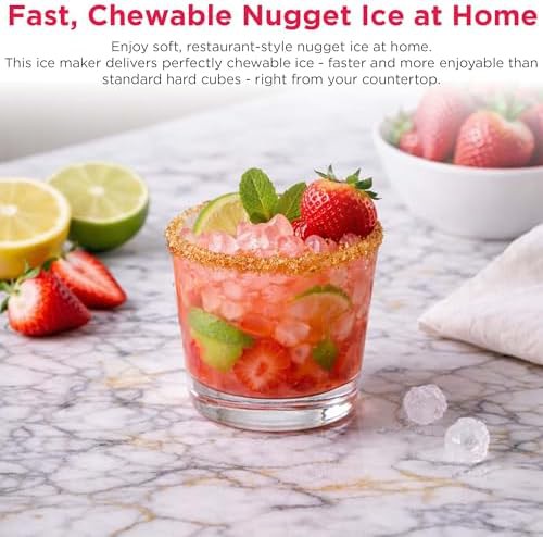 White touchscreen nugget ice machine 33 lbs — photo 3