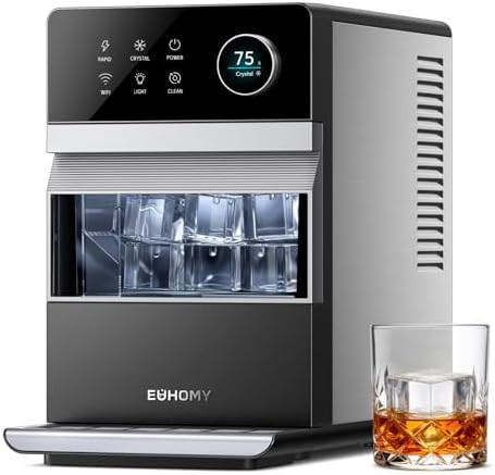 Smart clear ice cube maker with app control