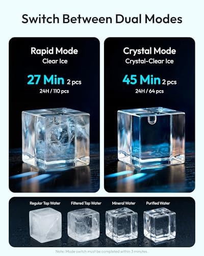 Smart clear ice cube maker with app control — photo 3