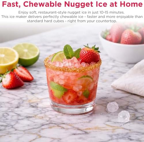 Gunmetal countertop nugget ice maker 33 lbs — photo 3