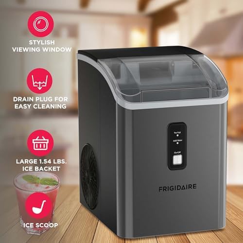 Gunmetal countertop nugget ice maker 33 lbs — photo 4