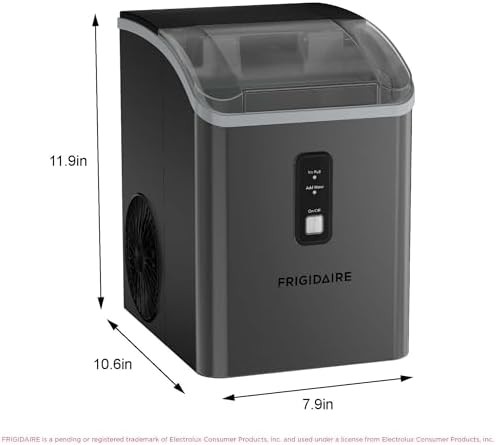 Gunmetal countertop nugget ice maker 33 lbs — photo 5