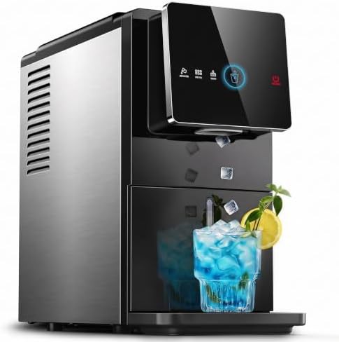 Auto drop nugget ice dispenser