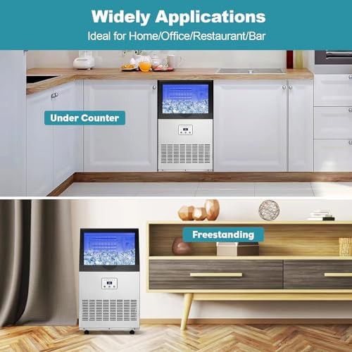 Undercounter Self Cleaning Ice Maker Machine — photo 3