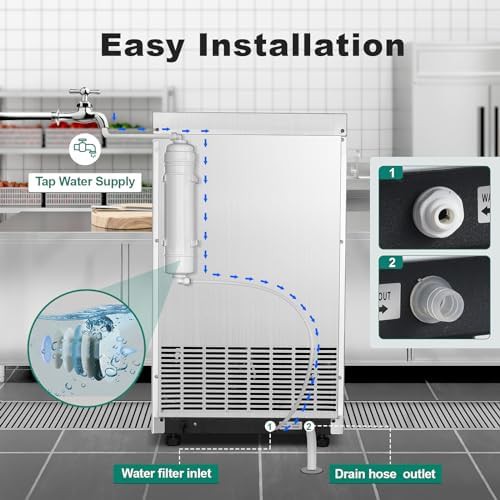 Undercounter Self Cleaning Ice Maker Machine — photo 4