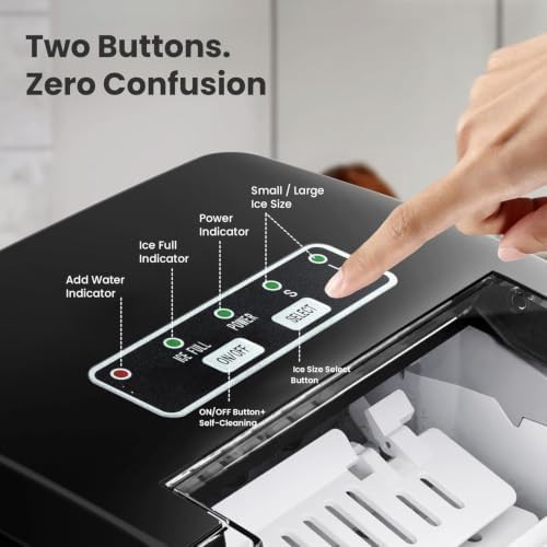 Compact Black Bullet Style Ice Machine — photo 5
