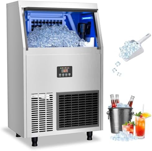 Commercial cube ice maker with water filter