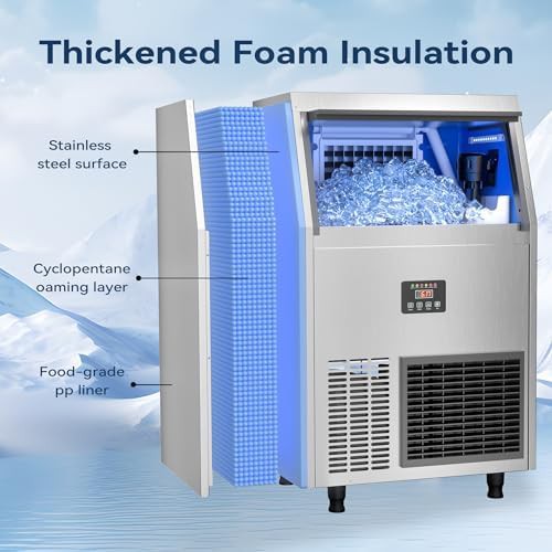 Commercial cube ice maker with water filter — photo 4