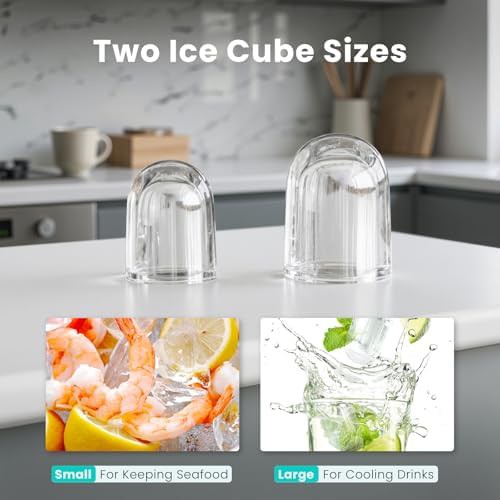 Black Portable Ice Maker with Carry Handle — photo 5