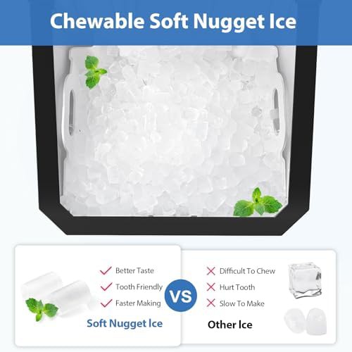 Black Nugget Ice Maker with Self Cleaning — photo 4