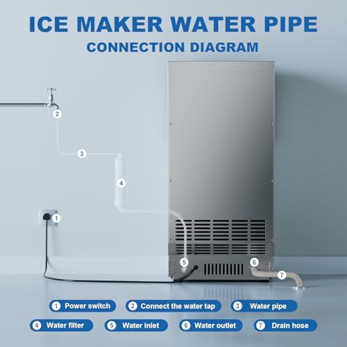 Stainless steel commercial countertop ice maker 109 lbs — photo 5