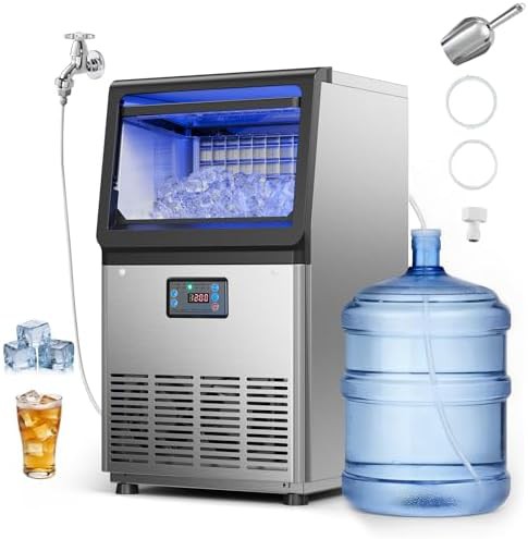 Commercial Countertop Ice Maker with 90 Pound Capacity