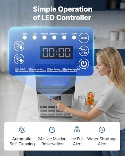 Commercial Countertop Ice Maker with 90 Pound Capacity — photo 5
