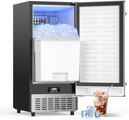 Stainless outdoor patio ice machine 120lbs