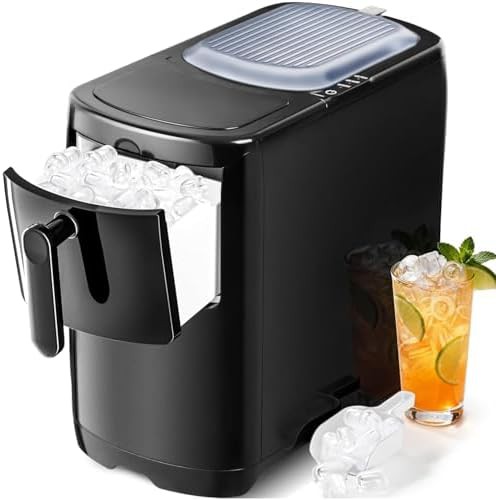 Slim Black Portable Bullet Ice Maker