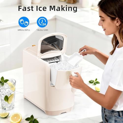Slim White Portable Bullet Ice Maker — photo 3