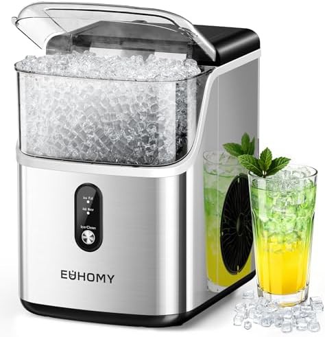 Renewed pebble ice maker with self cleaning
