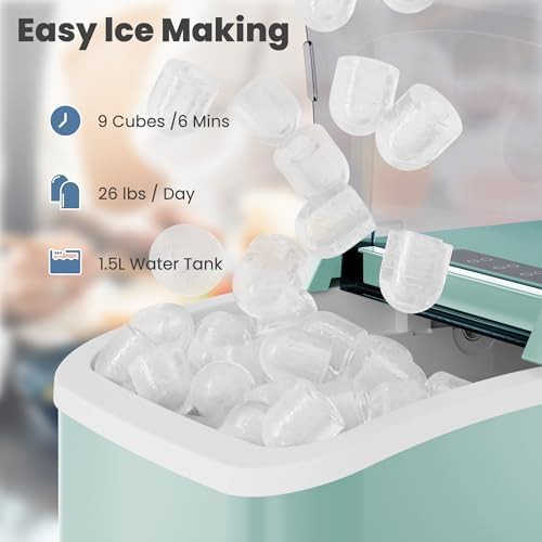 Green Self Cleaning Bullet Ice Maker — photo 3