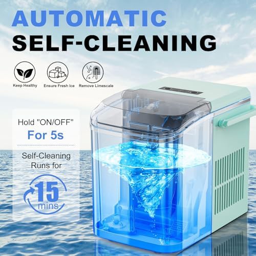 Compact countertop ice machine with handle — photo 4