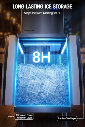 Stainless Steel Commercial Ice Machine with Bin — photo 3