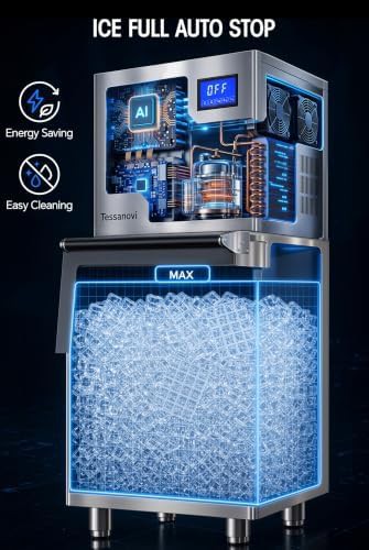 Stainless Steel Commercial Ice Machine with Bin — photo 5