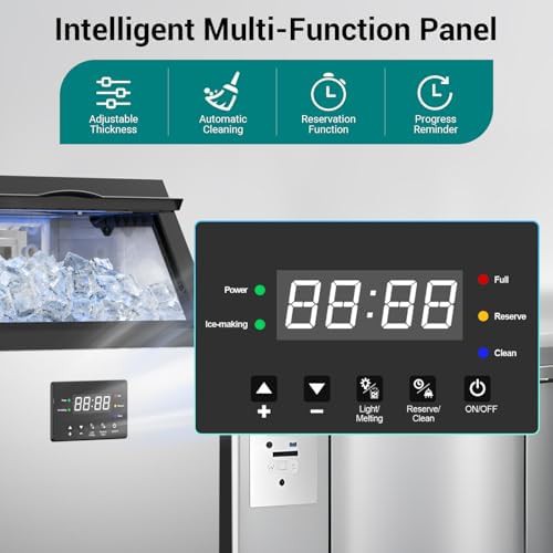 Stainless steel undercounter commercial ice machine — photo 5