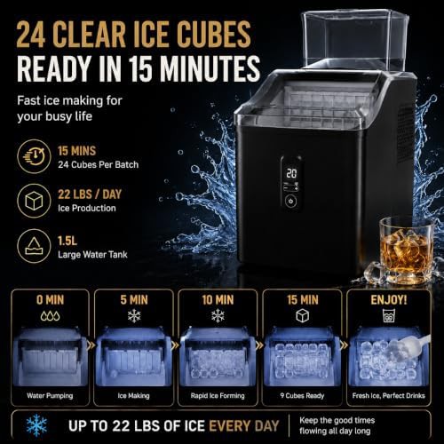 Clear Square Cube Office Ice Maker — photo 4