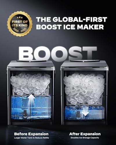 Countertop ice maker with expandable basket — photo 3