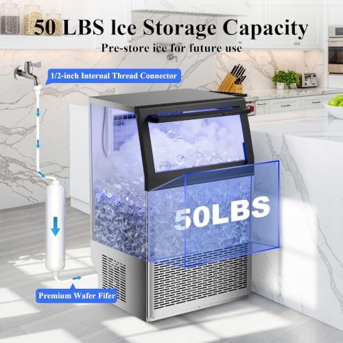 Under Counter Commercial Stainless Ice Maker — photo 5