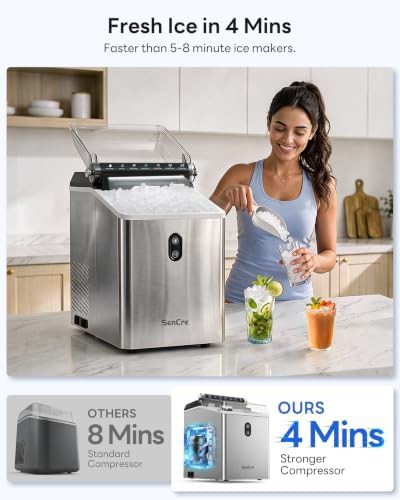 Stainless Steel Nugget Ice Maker 55lbs — photo 3