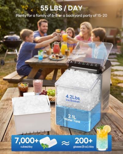 Stainless Steel Nugget Ice Maker 55lbs — photo 4