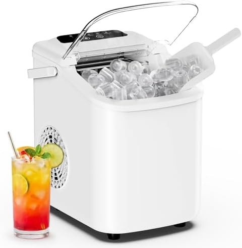 Portable Handle Compact Ice Maker