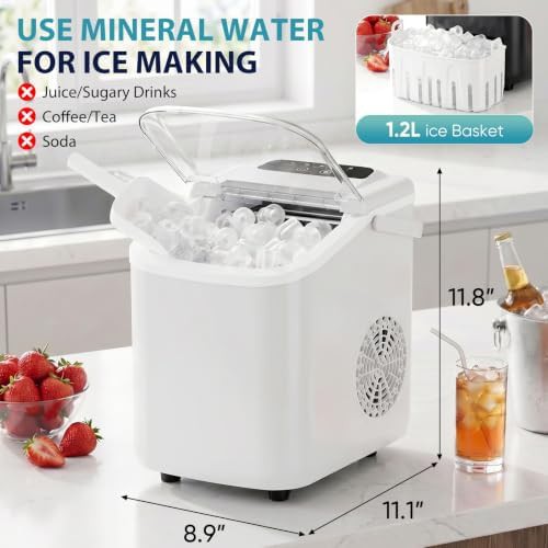 Portable Handle Compact Ice Maker — photo 3