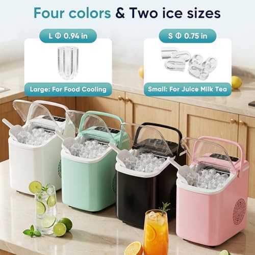 Portable Handle Compact Ice Maker — photo 5