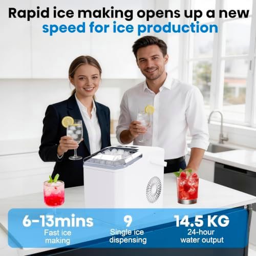 Portable countertop ice maker with handle — photo 4