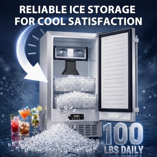 Nugget pebble ice maker with double baskets — photo 3