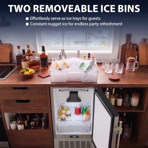 Nugget pebble ice maker with double baskets — photo 4