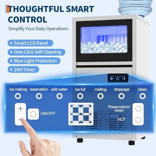 Commercial clear ice maker 120 lbs daily — photo 3
