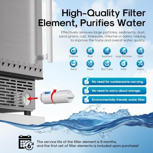 Undercounter Bar Ice Maker with Filter — photo 4