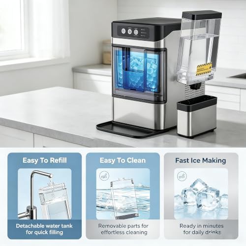 Nugget Ice Maker with Dual Water Tank — photo 3