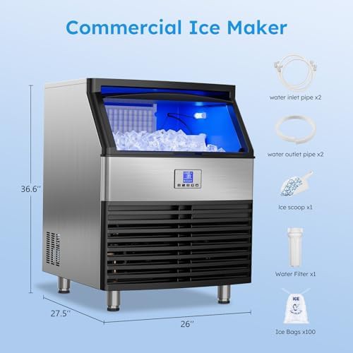 Commercial Undercounter Ice Machine 450lb — photo 5